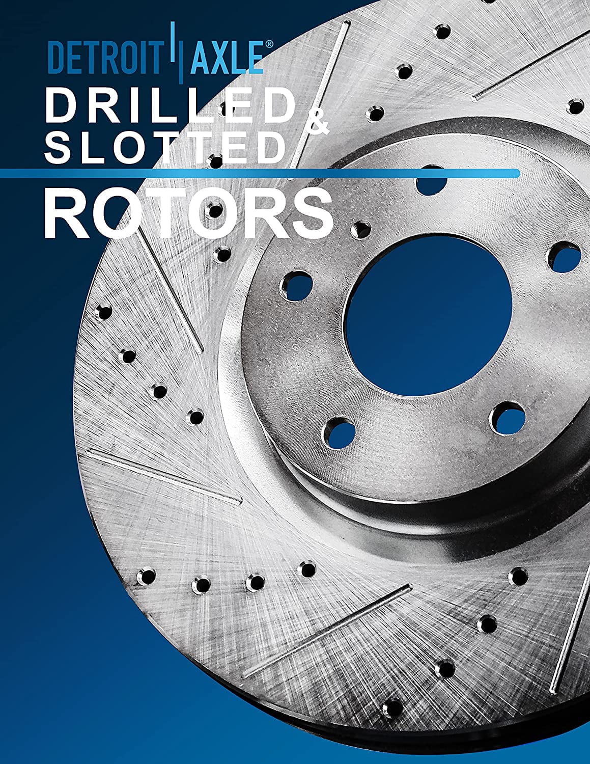 Detroit Axle - 11.50" (292mm) 5 Lug Rear Drilled and Slotted Brake Rotors Replacement for Infiniti G35 Nissan 350Z X-Trail Juke Leaf Rogue Select Sport Fits select: 2012-2013 NISSAN ROGUE S/SV