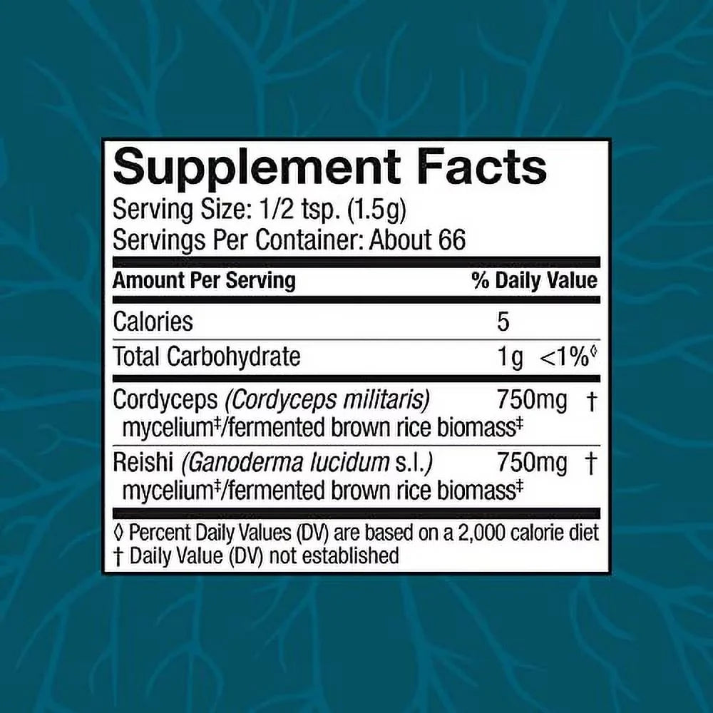 Host Defense, CordyChi Powder, for Stress and Fatigue Reduction, Mushroom Supplement, 100 G