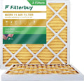 Filterbuy 20x20x2 MERV 11 Pleated HVAC AC Furnace Air Filters (2-Pack)