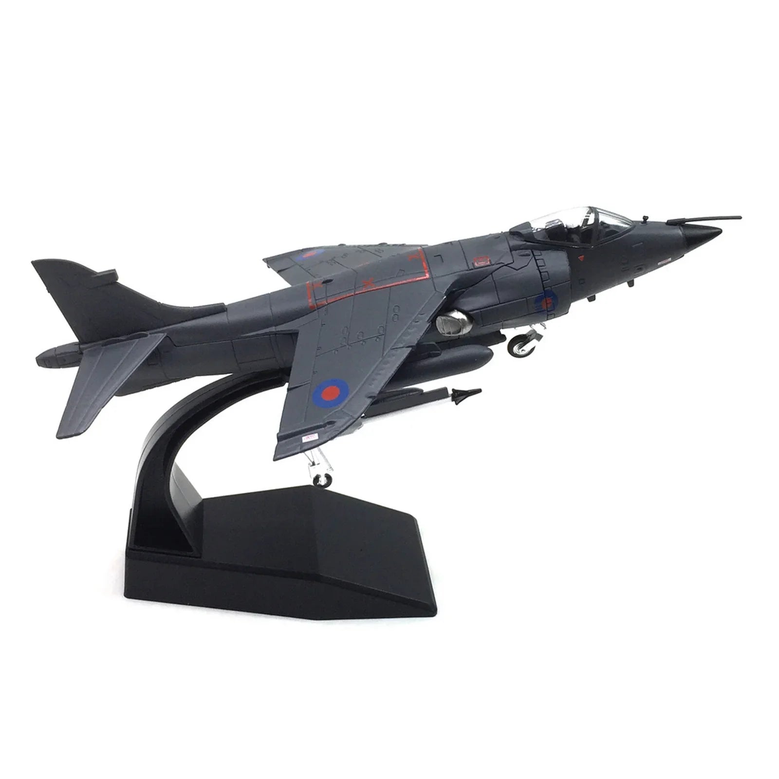 1:72 UK Air Force 1982 Sea Harrier Jet Fighter Model Military Fighter Aircraft Model Alloy Simulation Collection Display