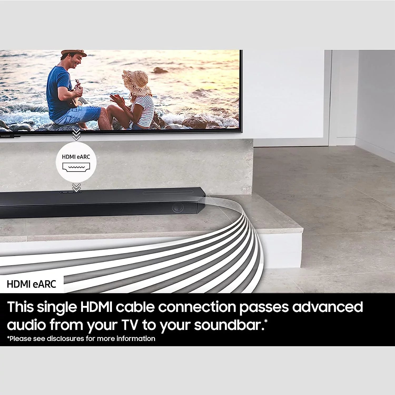 Samsung HW-Q600C 3.1.2ch Soundbar and Subwoofer with Dolby Atmos with a Walts TV SOUNDBAR-MOUNT for Fitting Soundbars Under 15lb (2023)