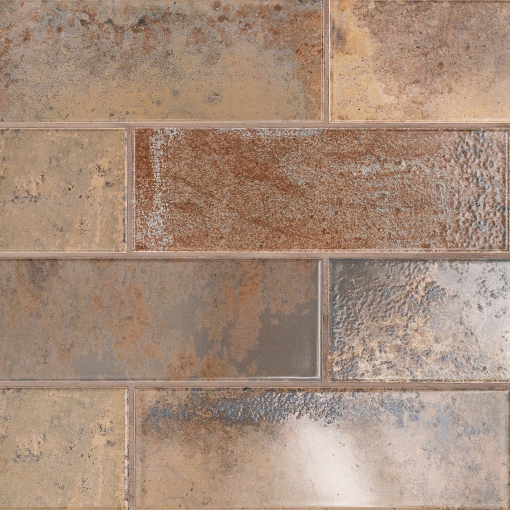 MSI Marza Rust 4 In. X 12 In. Glossy Ceramic Brown Subway Wall Tile
