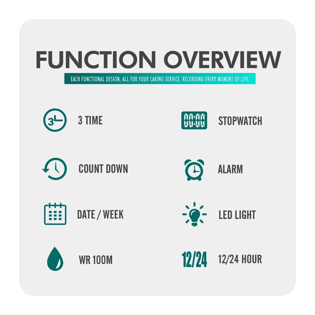 Original Men's Watches Luxury 100bar Waterproof Sport Watch Top Brand Skmei Wristwatch Fashion Count Down Led Light Clock Man - Digital Wristwatches