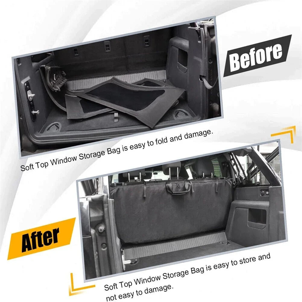 600D Soft Top Window Storage Bag For Ford Bronco Accessories 2021-2023 4 Door US