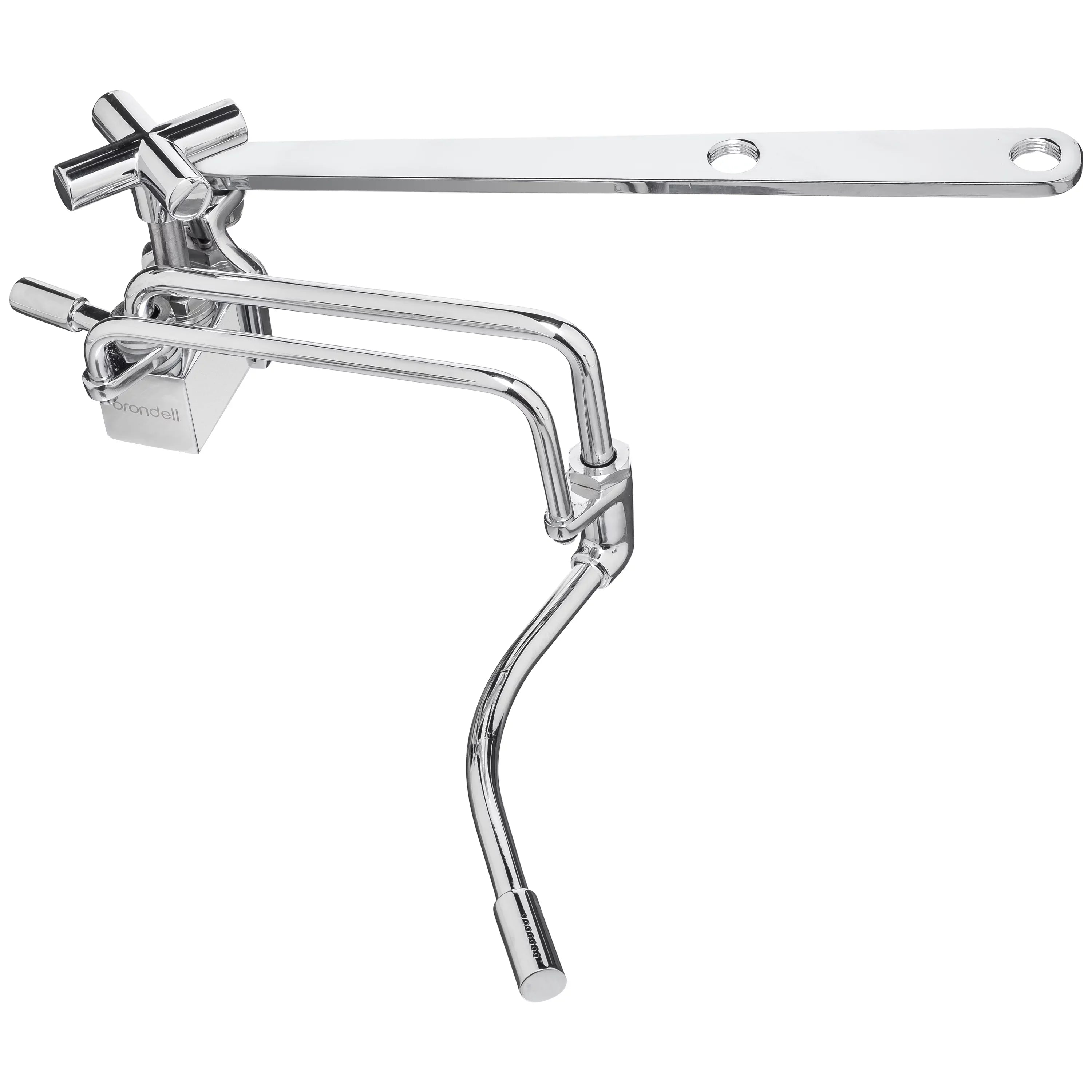 Brondell Side-Mounted All Metal Attachable Bidet with Adjustable Spray Wand, Ambient Temperature in Silver