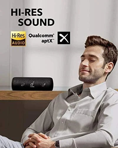 Open Box Soundcore Motion+ Bluetooth Speaker with Hi-Res 30W Audio A3116 - Black