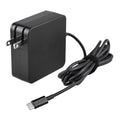 K-MAINS Black 65W USB Type-C AC Adapter Charger Replacement for Dell XPS 13 7390 P82G003 2-in-1 Laptop PSU