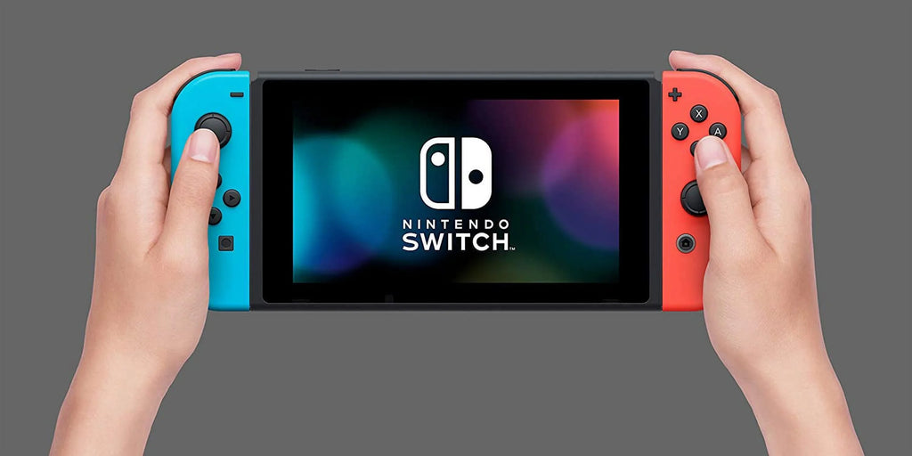 Nintendo Switch Bundle: Mario Kart 8 Deluxe /The Legend of Zelda: Breath of the Wild and Nintendo Switch 32GB Console with Neon Red and Blue Joy-Con, 3 Months Nintendo Switch Online Membership