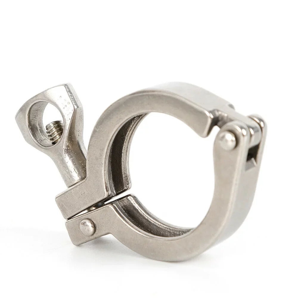 10PCS Stainless Steel Quick-loading Clamp for Machine Tools，Ships, Sewage Treatment Water Oil Gas for Soft or Hard Pipe Links