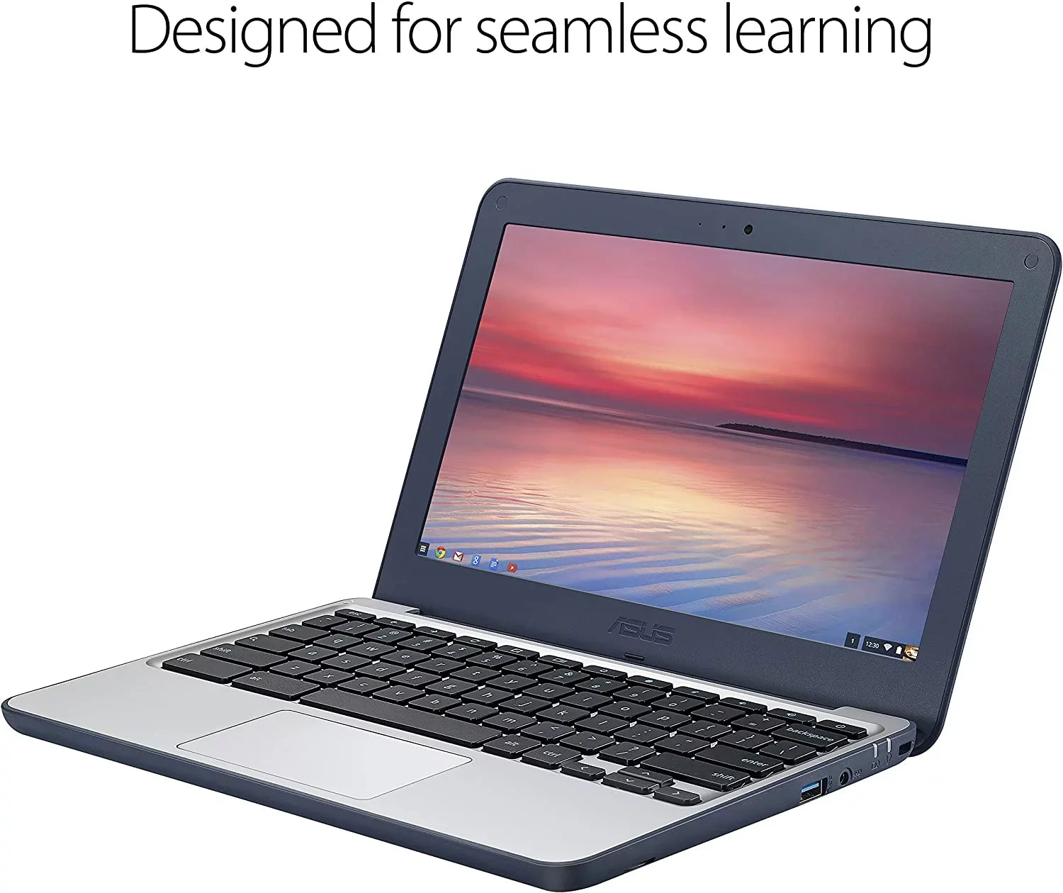 ASUS Chromebook C202SA-YS02, 1.60 GHz Intel Celeron, 4GB DDR3 RAM, 16GB SSD Hard Drive, Chrome, 11" Screen (Used Grade B)
