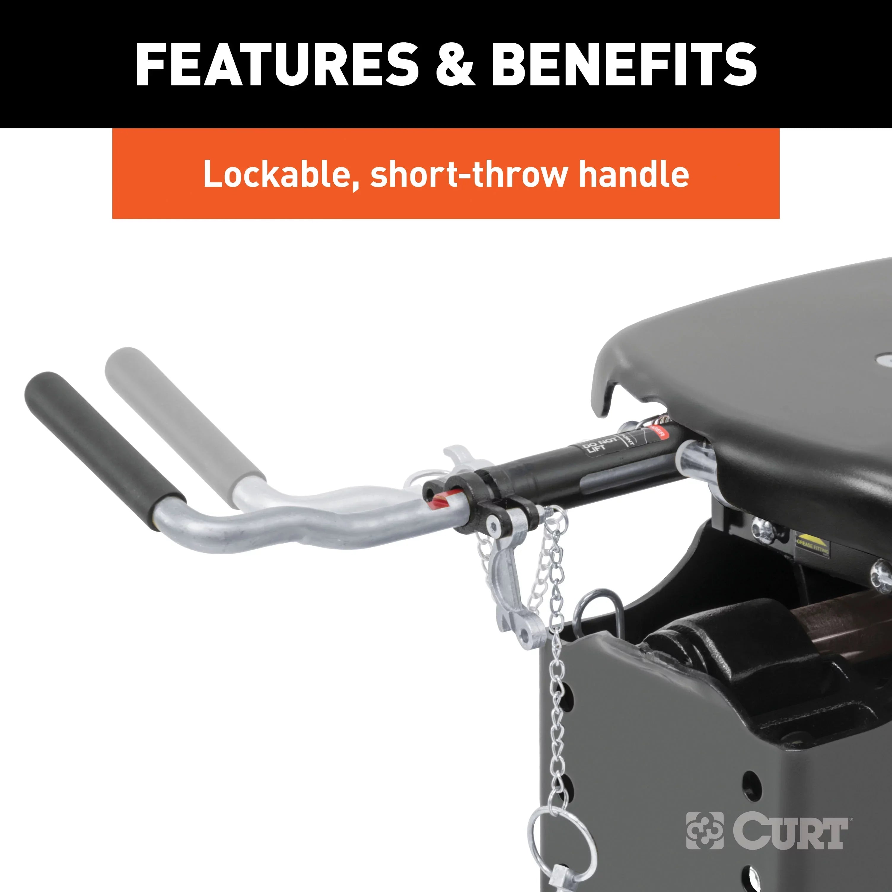 CURT 16067 Q24 5th Wheel Hitch, 24,000 lbs, Select Chevrolet Silverado, GMC Sierra 2500, 3500 HD, 8-Foot Bed Puck System
