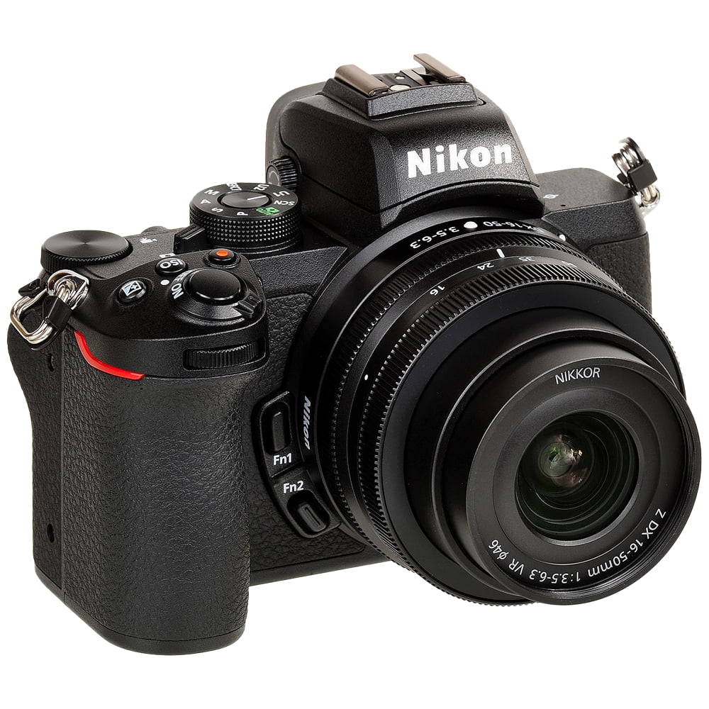 Nikon Z50 Mirrorless with 24-200mm f/4-6.3 VR Lens + 16-50mm Lens + 64GB Storage + UV Filter + Backup Battery + Case + Cleaning Kit - International Version
