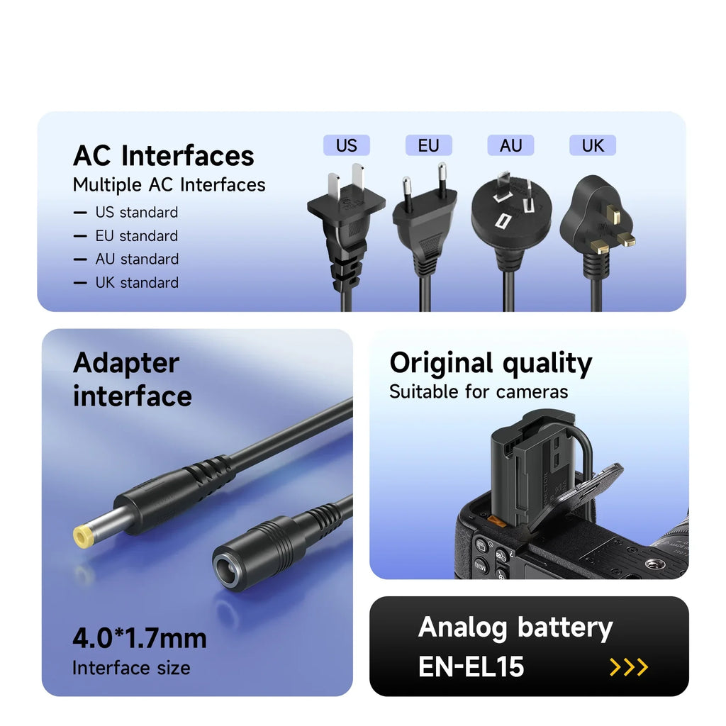 DR-110 DC Coupler NB-13L NB13L Dummy Battery + USB/AC Power Cable Adapter for Canon G7X Mark II G1X G7X MII G5X G9X SX720