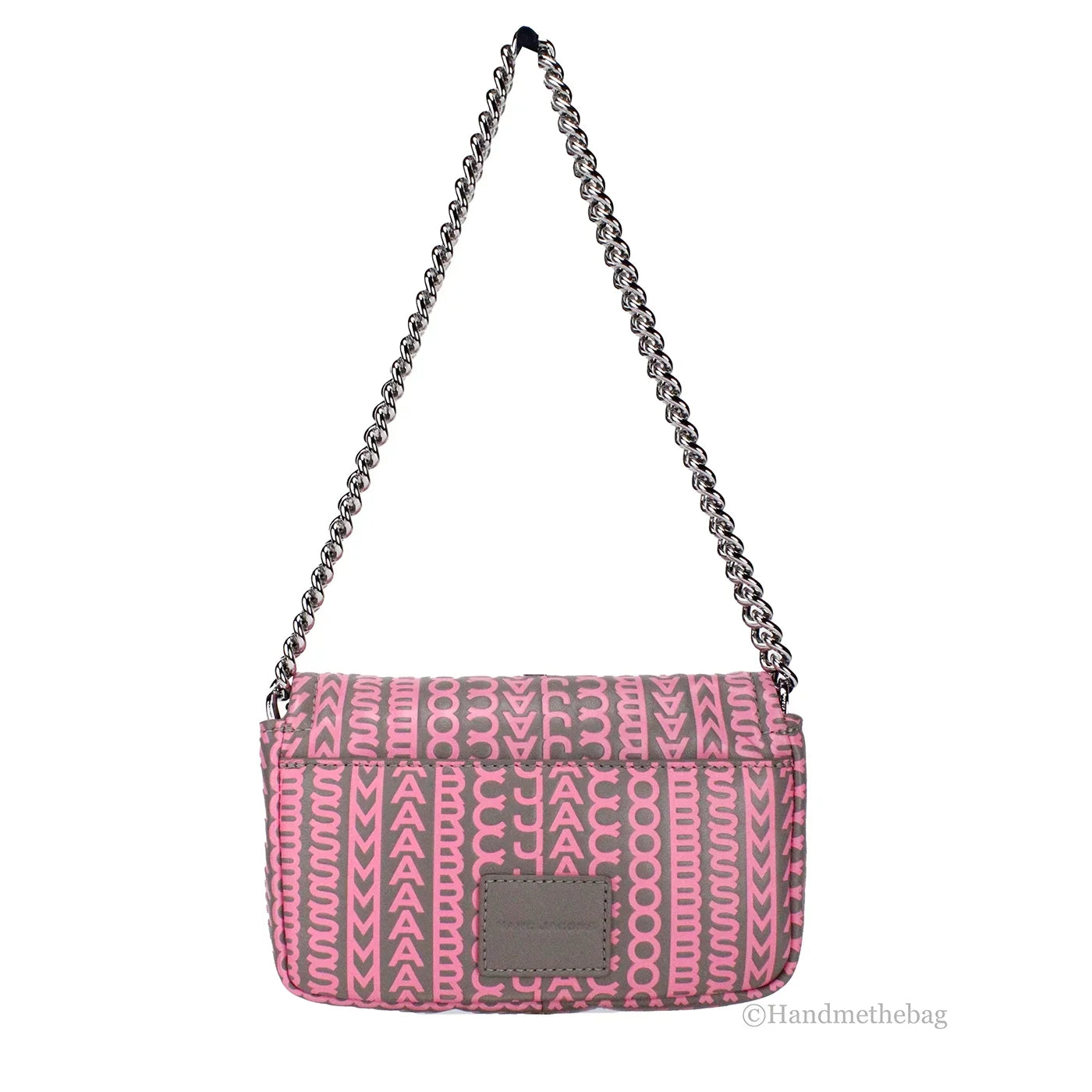Marc Jacobs Neon Pink The Monogram Leather J Marc Mini Shoulder Bag Crossbody