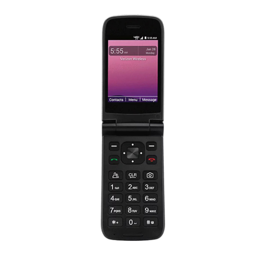 Restored Orbic Journey V Verizon Unlocked Postpaid/Prepaid 4G LTE Flip Phone 2MP Camera 2210L - Black (Refurbished)