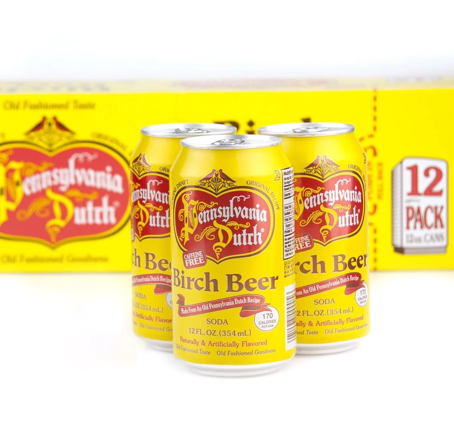 Amishtastes PA Dutch Birch Beer, Protected With High-Density Foam, 12 Oz. (Case Of 24)