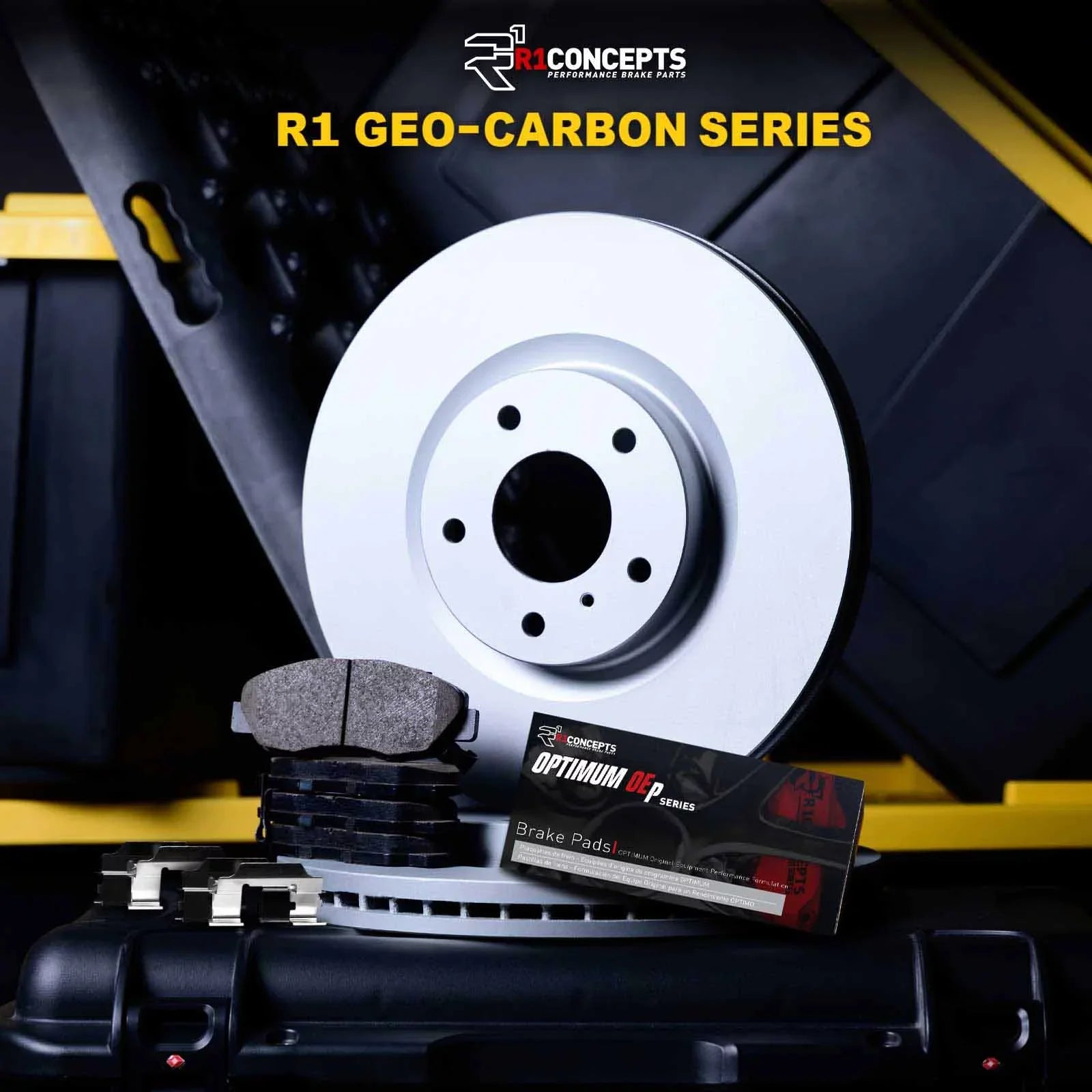 R1 Concepts Wduh1 21077 R1 Concepts Carbon Series Brake Rotors With 5000 Oep Fits select: 2022 KIA NIRO, 2019-2022 HYUNDAI KO