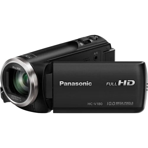 Panasonic HC-V180K Full HD Camcorder with 50x Stabilized Optical Zoom - Black