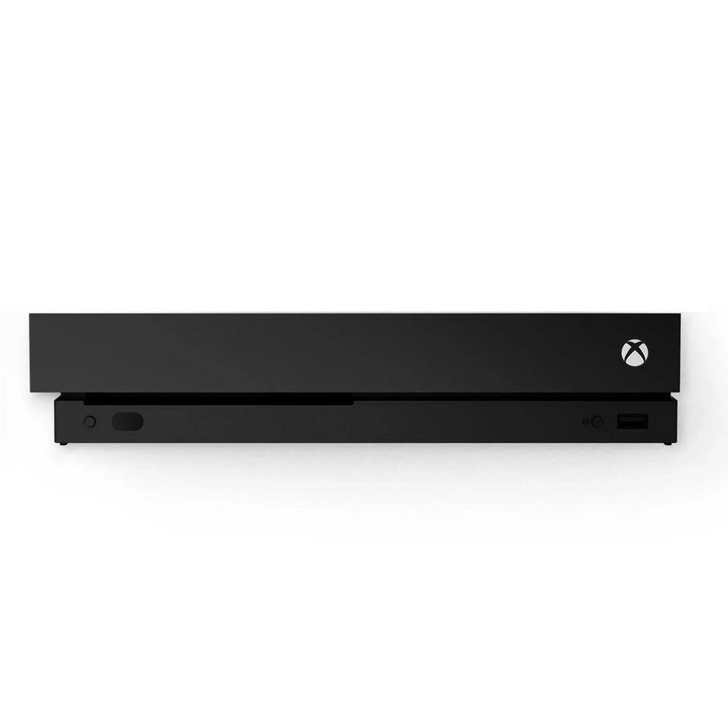 Pre-Owned Microsoft Xbox One X 1TB with 2 Controller, 4K Ultra HD Black with BOLT AXTION Cleaning Kit HDMI Bundle (Refurbished: Like New)