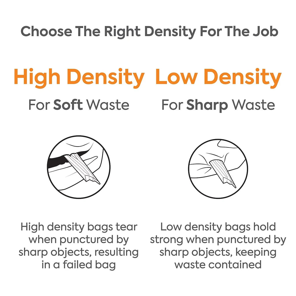 MyOfficeInnovations Trash Bags 8-10 gal 24x24 High Density 8 Mic Natural 1000 CT 275497