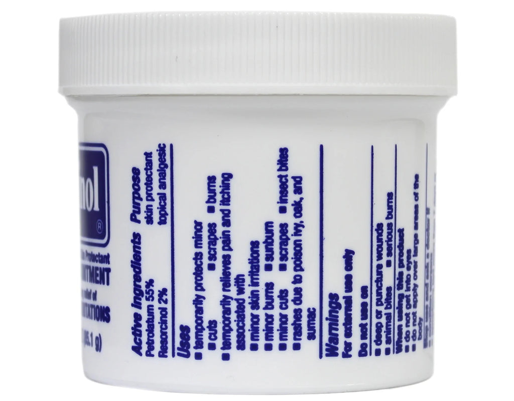 Resinol Medicated Ointment For Itch Relief And Protection Of Skin Rashes and Irritations, 3 Ounce Jar - 3 Pack