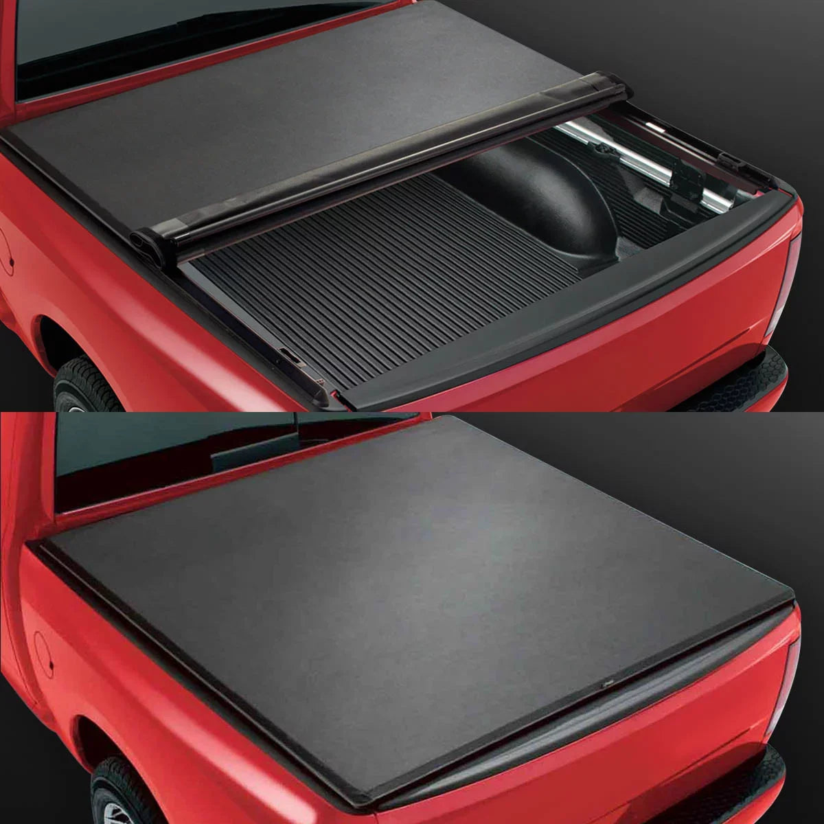 D Motoring TTC-RU-043 for 2015 to 2019 Chevy Colorado/GMC Canyon 5 Ft Short Bed Roll-Up Soft Vinyl Tonneau Coating 16-18