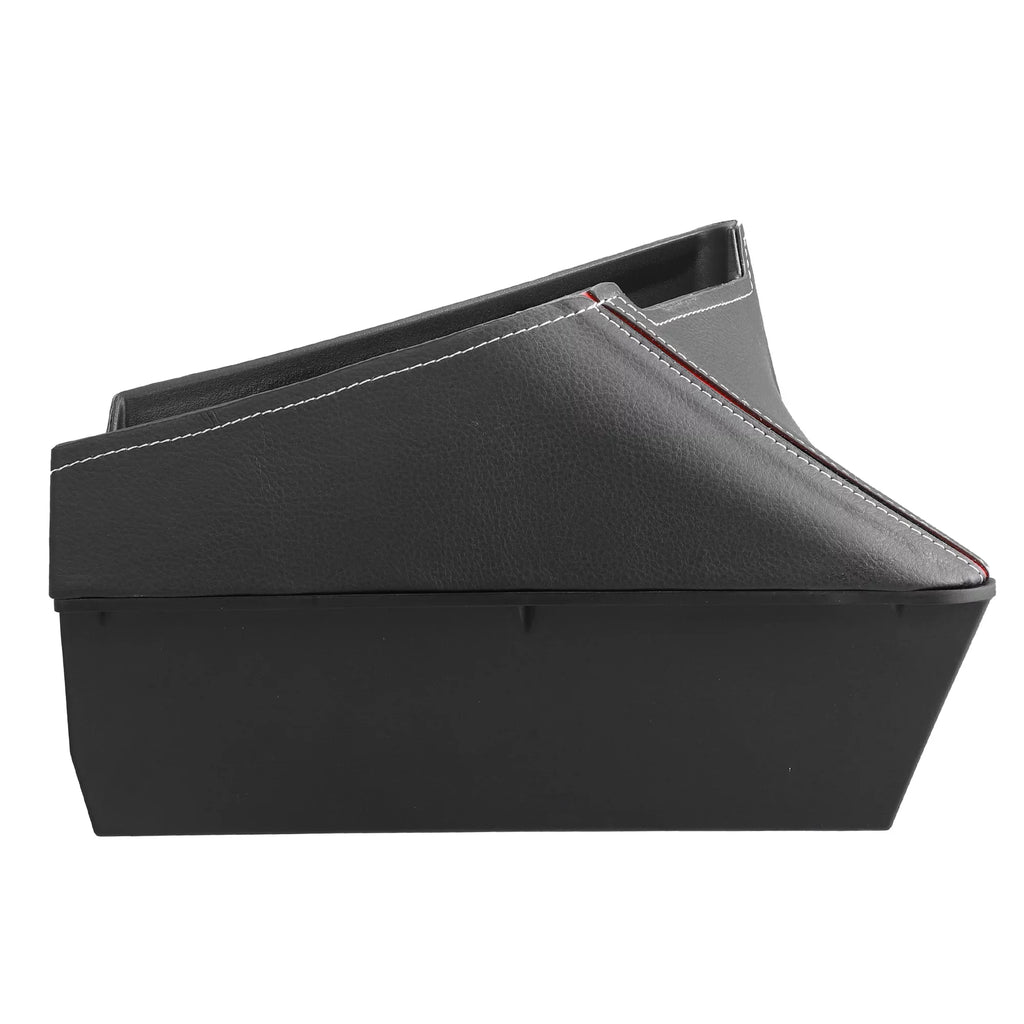 Unique Bargains Car Center Armrest ABS Storage Box Organizer Container Tray Black for BMW X1 F48 for BMW X2 F47 Red Side