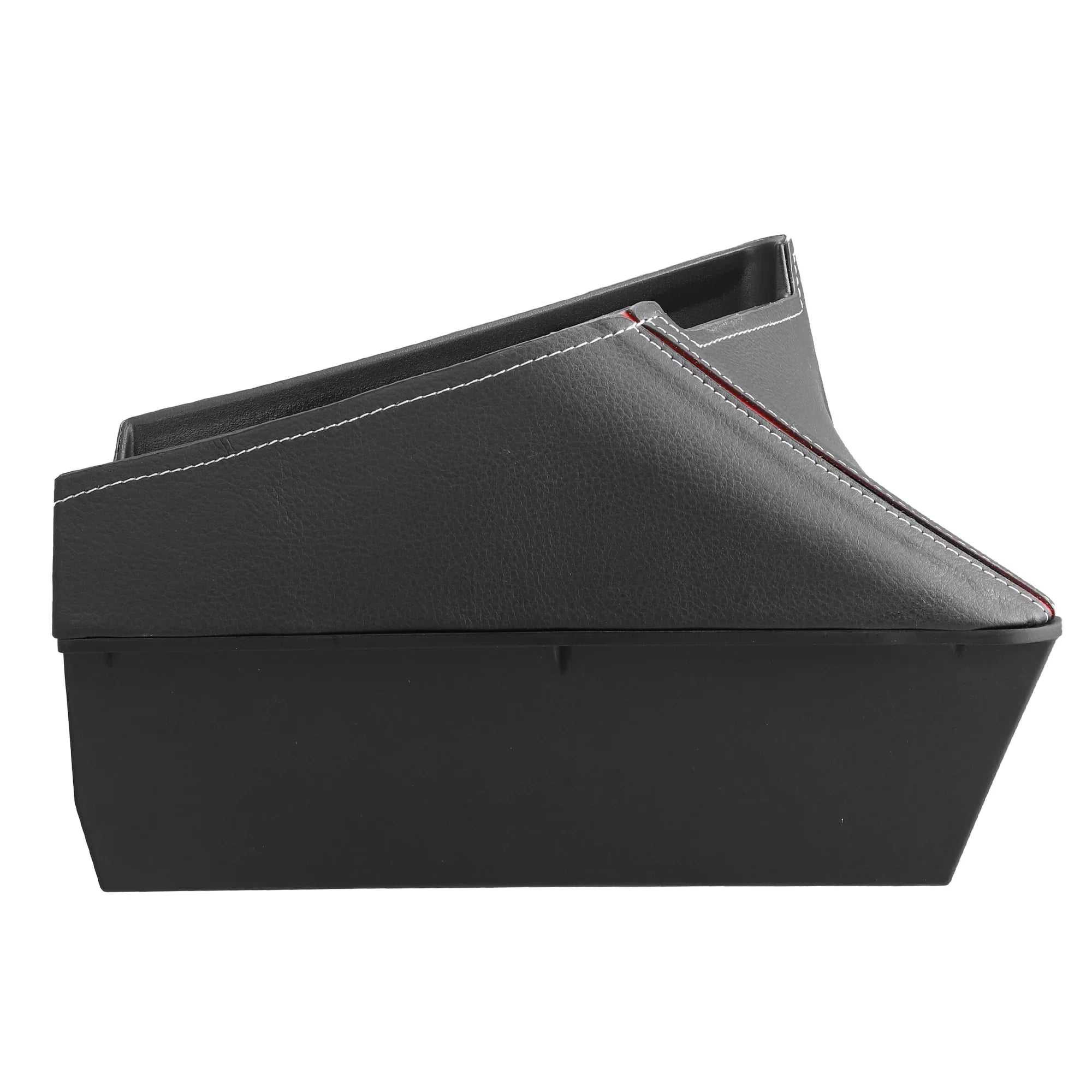 Unique Bargains Car Center Armrest ABS Storage Box Organizer Container Tray Black for BMW X1 F48 for BMW X2 F47 Red Side