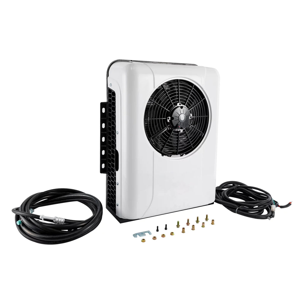 Aiqidi DC 12V Truck Cab Air Conditioner Split, Universal Truck Caravan Car RV Split AC System Unit, 800W, 6800BTU, 1000-3000RPM