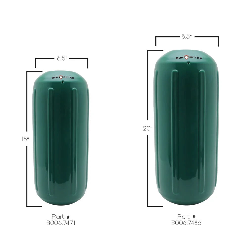 Extreme Max 3006.7471 Ship HTM Inflatable Fender - 6.5" x 15", Forest Green