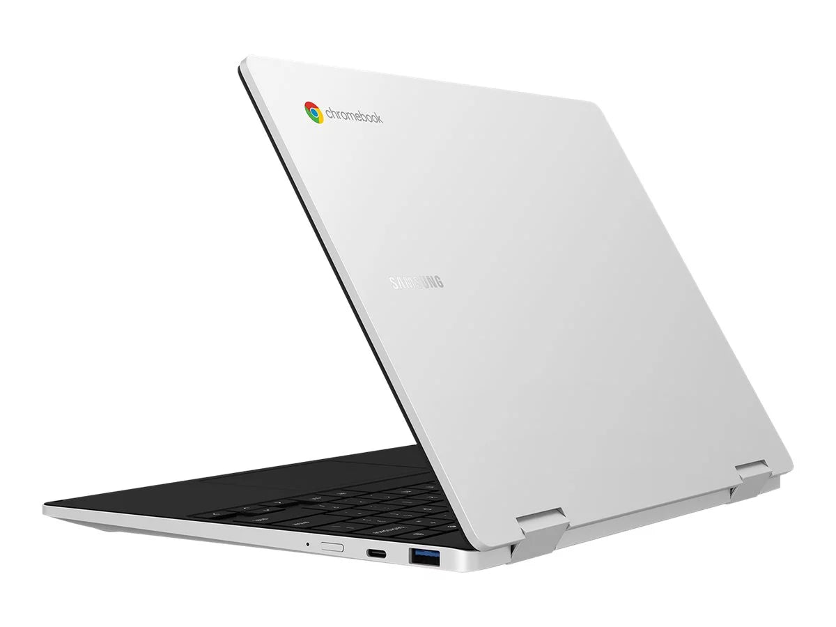 Samsung Galaxy Chromebook 2 360 - Flip design - Intel Celeron N4500 / 1.1 GHz - Chrome OS - UHD Graphics - 4 GB RAM - 128 GB eMMC - 12.4" touchscreen 2560 x 1600 (WQXGA) - Wi-Fi 6 - silver - kbd: US