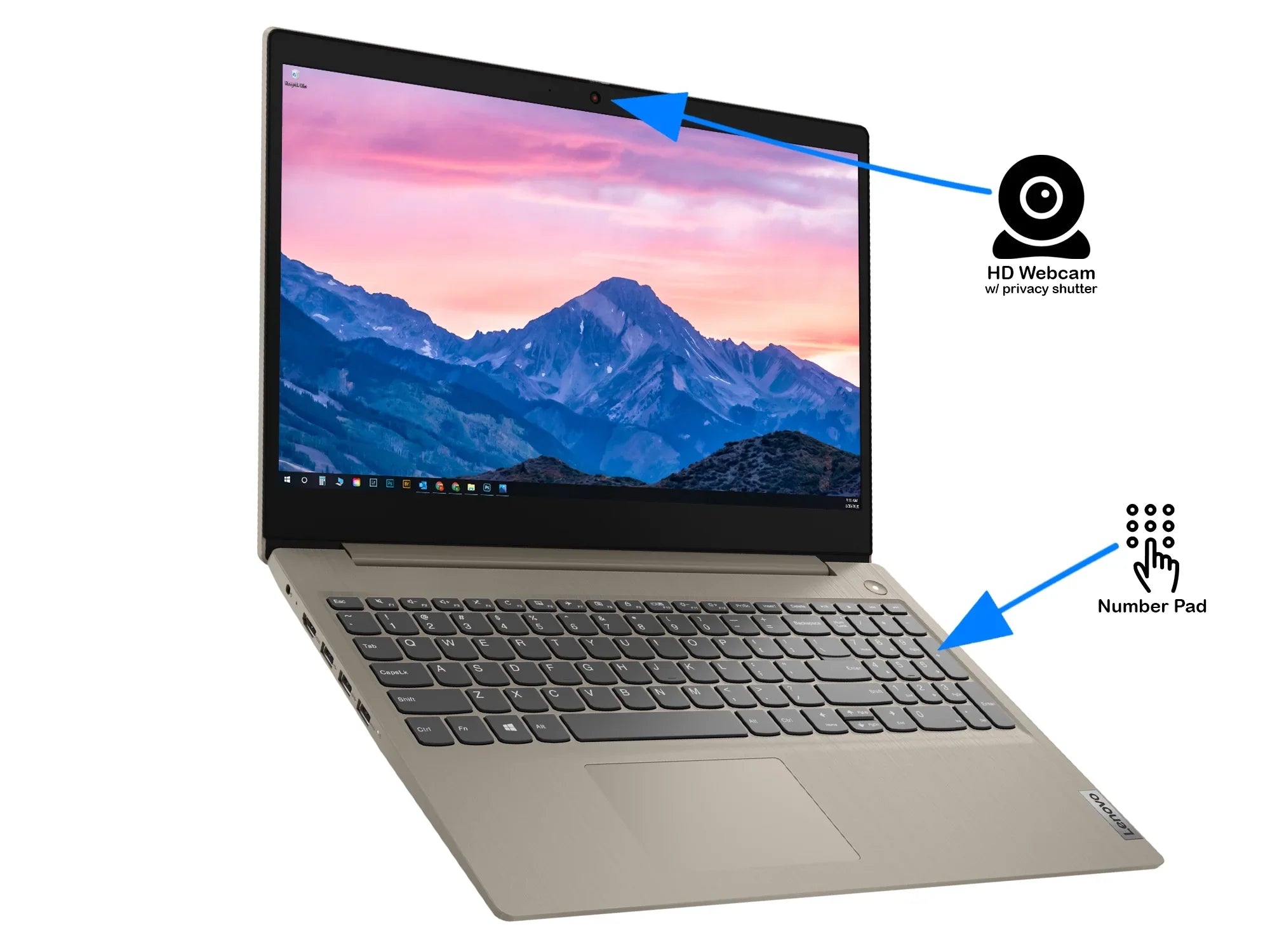 Lenovo IdeaPad 3i Laptop, 15.6" FHD Display, Intel Core i3-1115G4 Upto 4.1GHz, 8GB RAM, 512GB NVMe SSD, HDMI, Card Reader, Wi-Fi, Bluetooth, Windows 11 Home S
