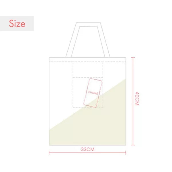 Japanese Travel Lucky Toy Tote Canvas Bag Shopping Satchel Casual Handbag