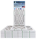 Glasfloss 8x20x1 - MERV 10 -Qty:12 - Furnace Air Filter - Made in USA (Actual Size: 7.5 x 19.5x7/8 inch)