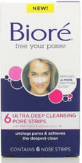 6 Pack - Biore Ultra Deep Cleansing Pore Strips Nose 6 Each