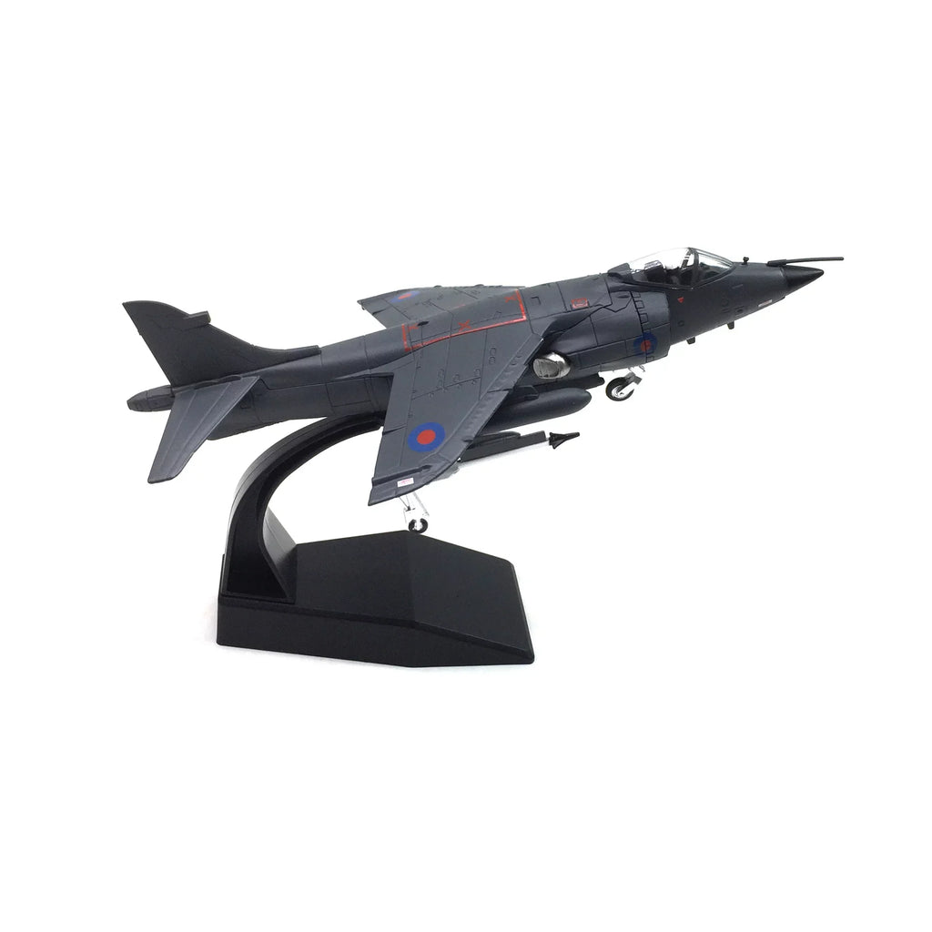 1:72 UK Air Force 1982 Sea Harrier Jet Fighter Model Military Fighter Aircraft Model Alloy Simulation Collection Display