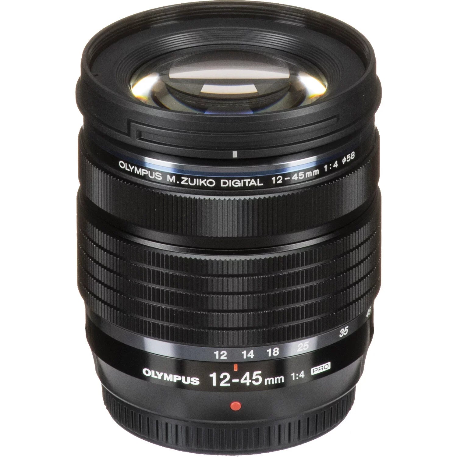 Ultimaxx Essential Bundle + Olympus M.Zuiko Digital ED 12-45mm f/4 PRO Lens (White Box) + Manufacturer Accessories, 3PC Multi-Coated UV Filter Kit & More (16pc Bundle)