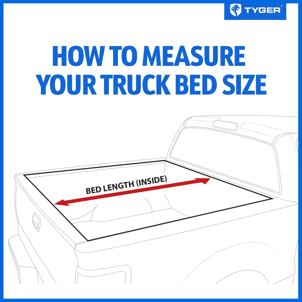 Tyger Auto T1 Soft Roll-up Truck Bed Tonneau Wrap Fitting with 2022-2023 Nissan Frontier | 5' Bed | TG-BC1N9057 | Vinyl