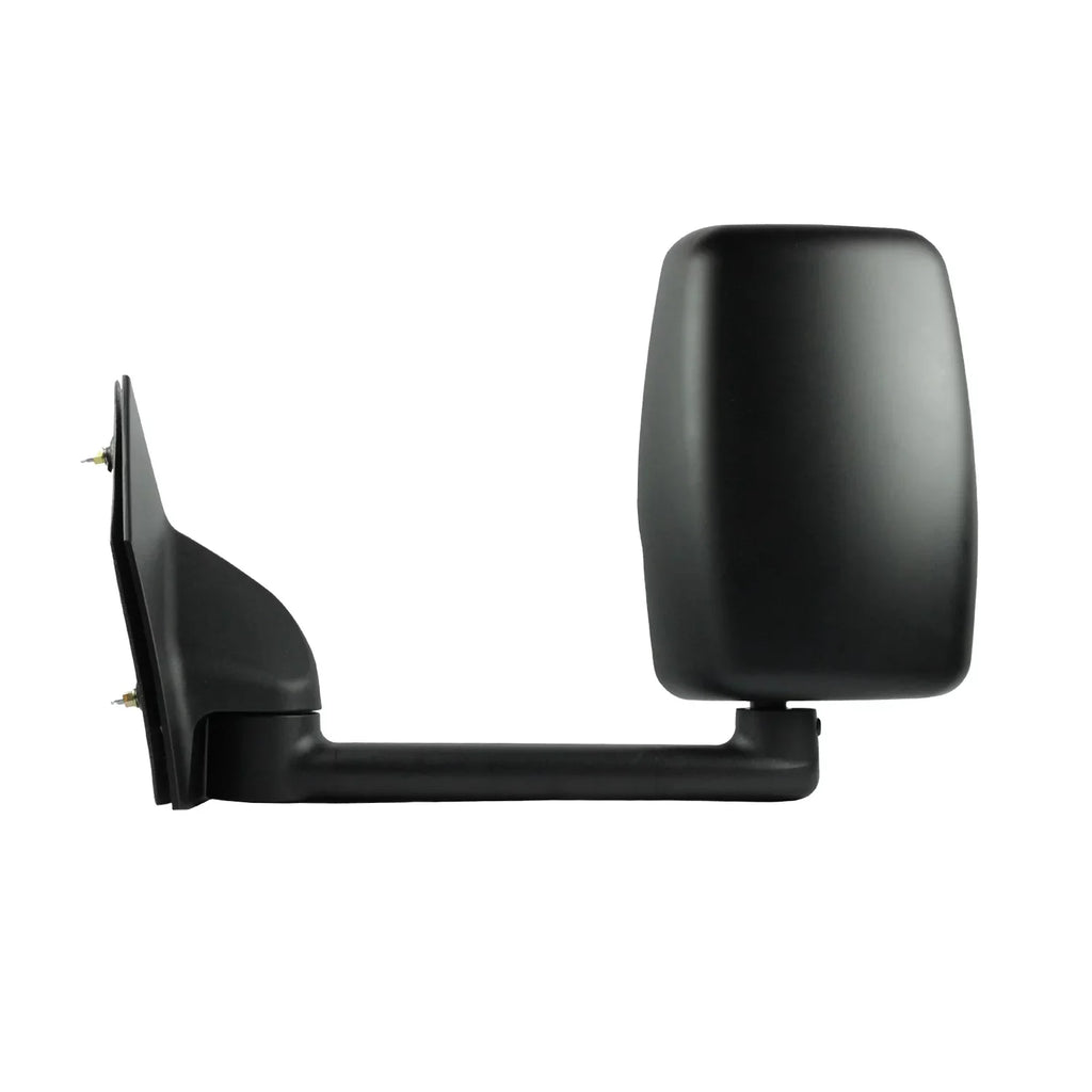 62170G - Fit System Driver Side Towing Mirror for 03-18 Chevrolet Express Van/ GMC Savana Full Size Van, textured black w/ PTM Shield dual lens, foldaway, Manual