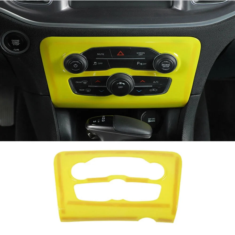 Teledu 17x Yellow Set Center Console Dash Panel Protection Trim Kit