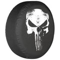Boomerang - 33" Soft JL Tire Coating for Jeep JL Wrangler (w/ back-up camera) (2018-2020) - Rubicon - Distressed Punisher Skull