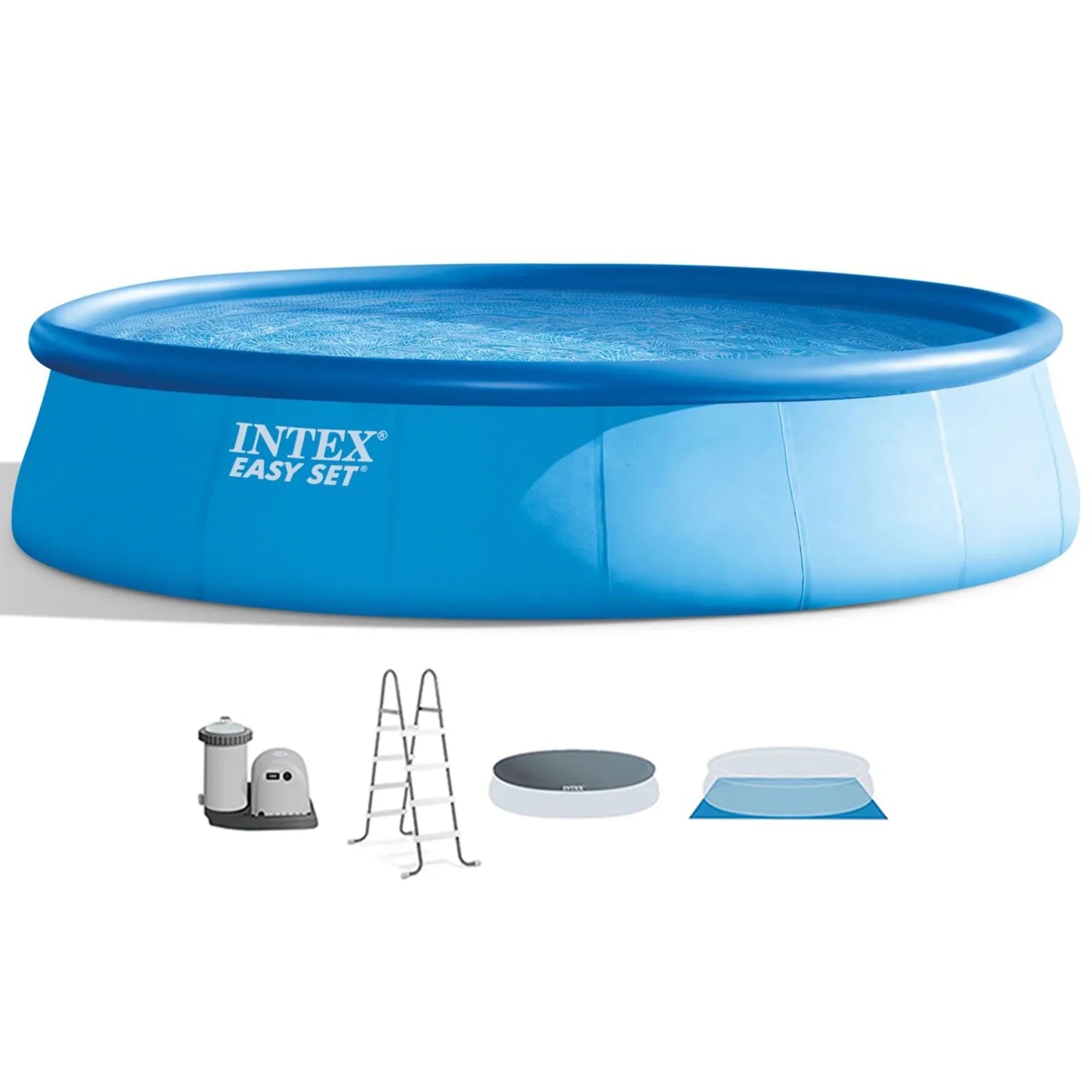 Intex 18' x 48" Inflatable Outdoor Pool Set with Filter Cartridges (6 Pack)