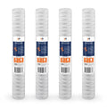 Aquaboon 1 Micron 20" x 2.5" String Wound Sediment Water Filter Cartridge | Universal Replacement for Any 20 inch RO Unit | Suitable with 101-230, PD-5-20, AP110-2C, P5-20, CFS124-C20, 4-Pack
