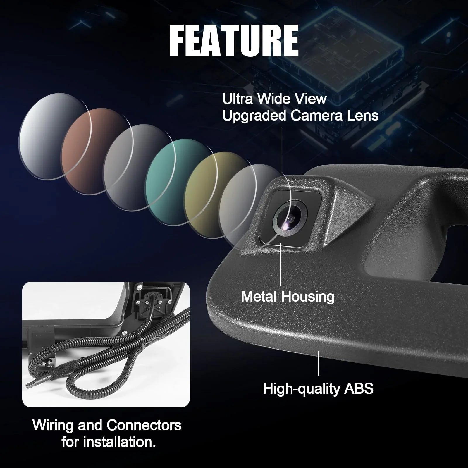 Rear View Backup Tailgate Handle Camera for 2007-2013 Chevy Silverado/GMC Sierra 22755304