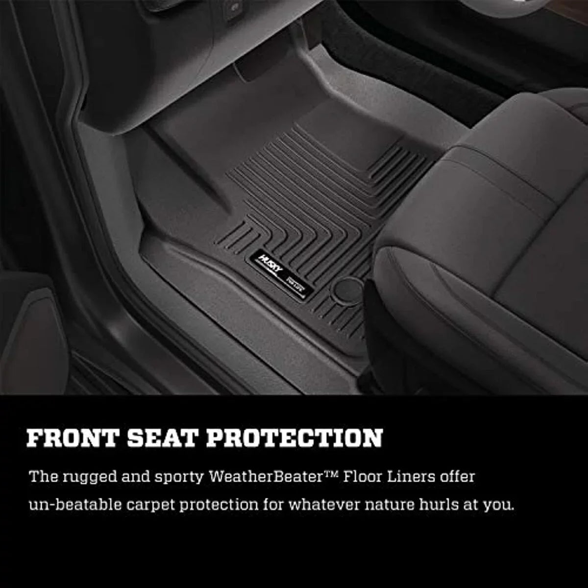 Husky by RealTruck 2nd Seat Floor Liner Fitting with 17-19 Pacifica Matching with select: 2017-2021 Chrysler Pacifica Touring L, 2020-2021 Chrysler Voyager