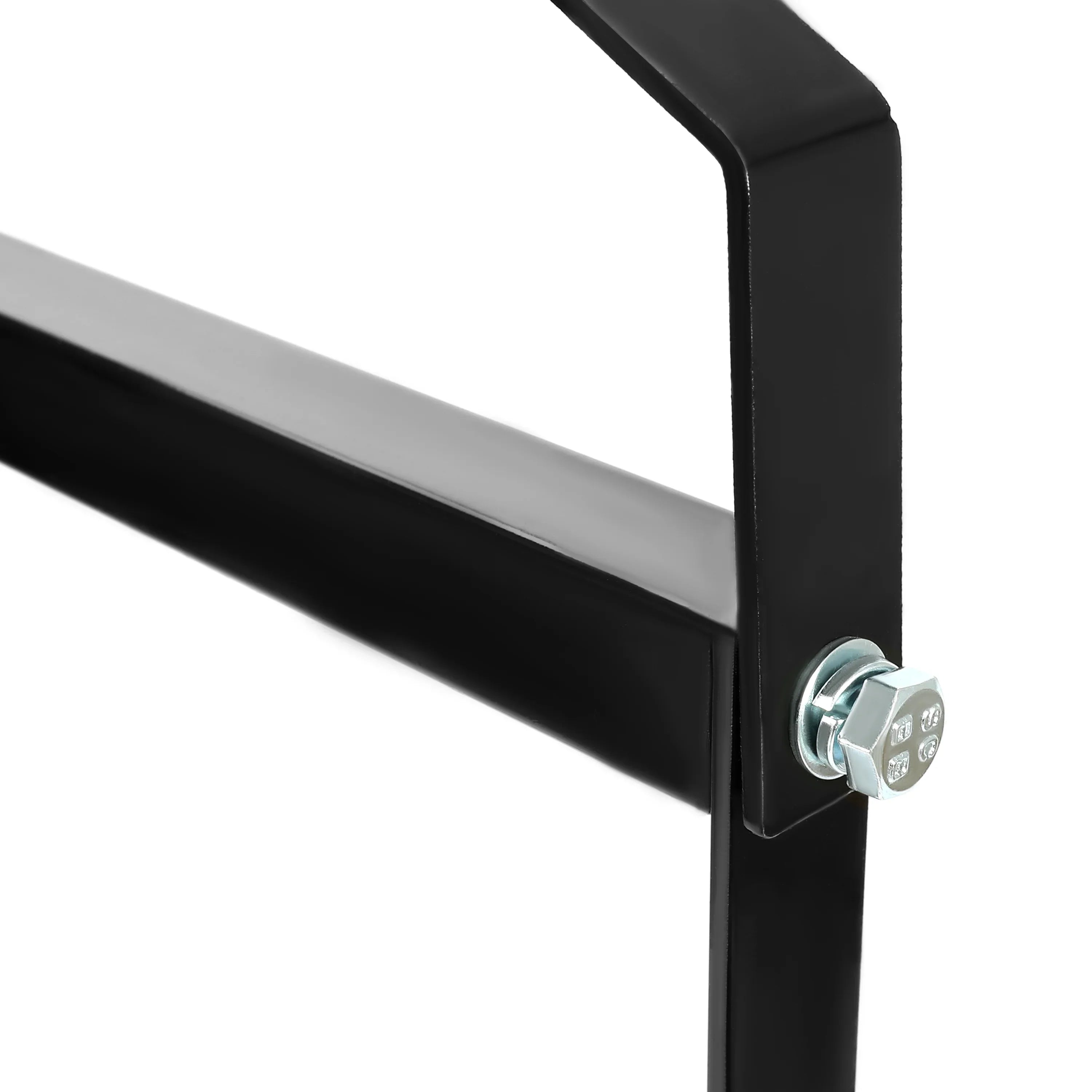 HECASA Cargo Shipping Container Shelving Brackets Black Powder Coated Steel Shelf Brackets for Heavy Duty Trailer Containers