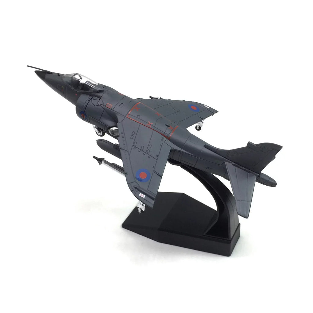 1:72 UK Air Force 1982 Sea Harrier Jet Fighter Model Military Fighter Aircraft Model Alloy Simulation Collection Display