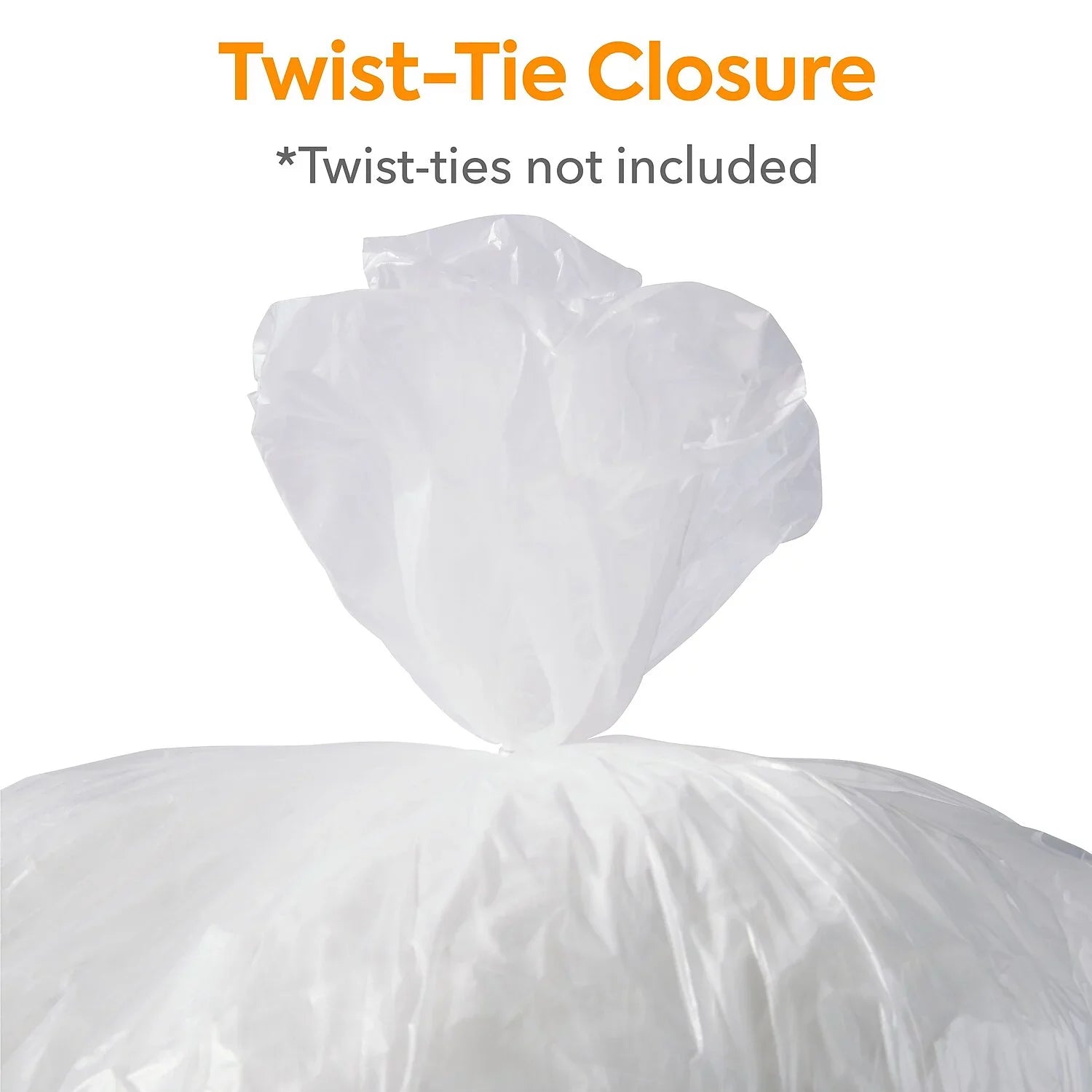 MyOfficeInnovations Trash Bags 8-10 gal 24x24 High Density 8 Mic Natural 1000 CT 275497