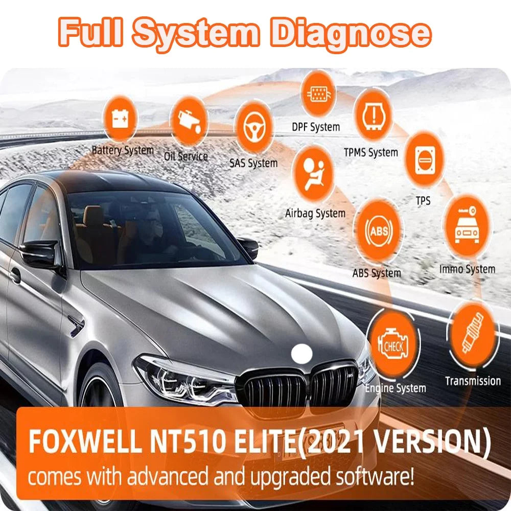 FOXWELL Pofessional All System OBD2 Scanner For Mercedes-benz SAS DPF BRT Multi Reset Bi-Directional Test Auto Car Diagnostic Tool