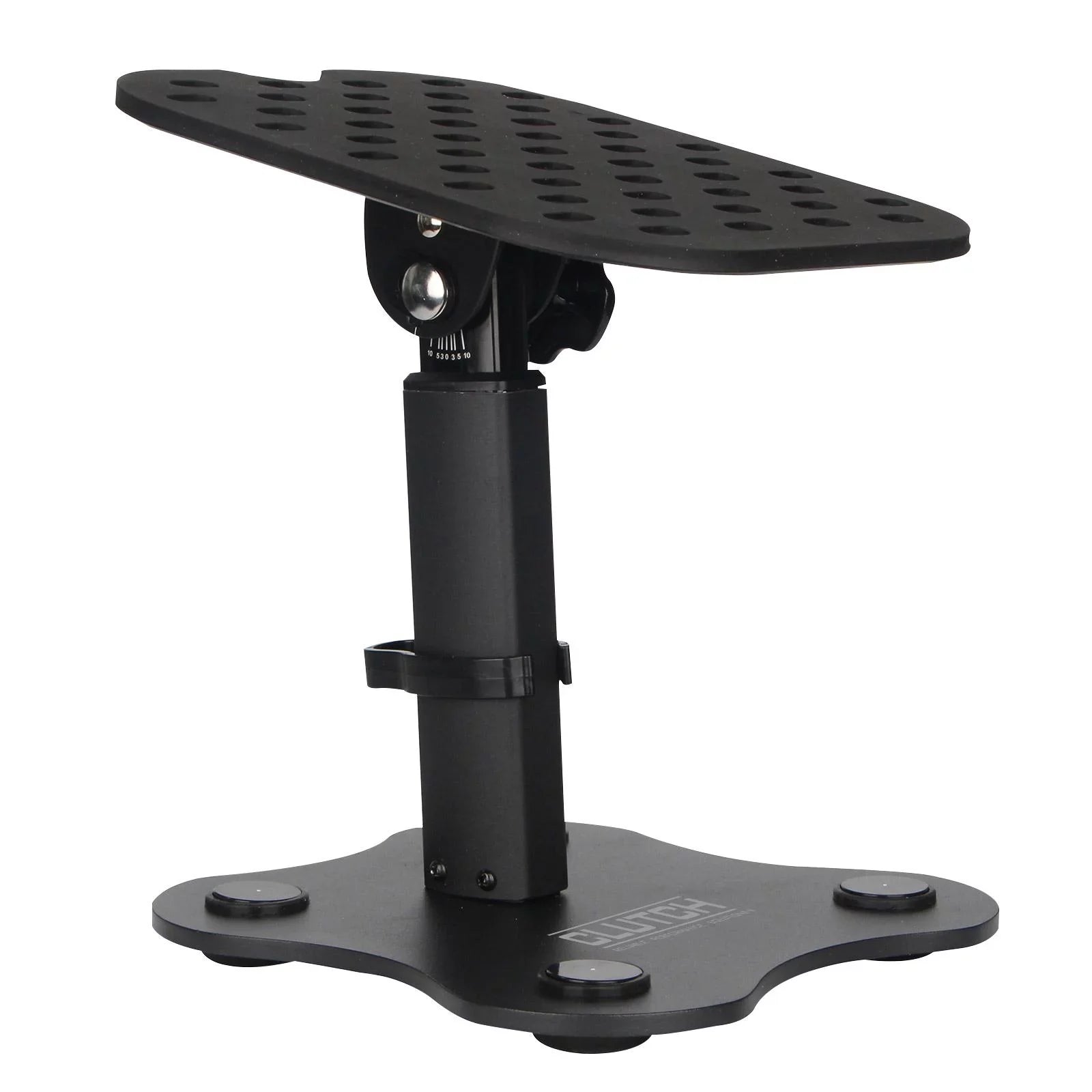 Clutch CL-DMS250 Mighty Series Desktop Studio Monitor Speaker Stands with Yellow Pad Trim Kit Package